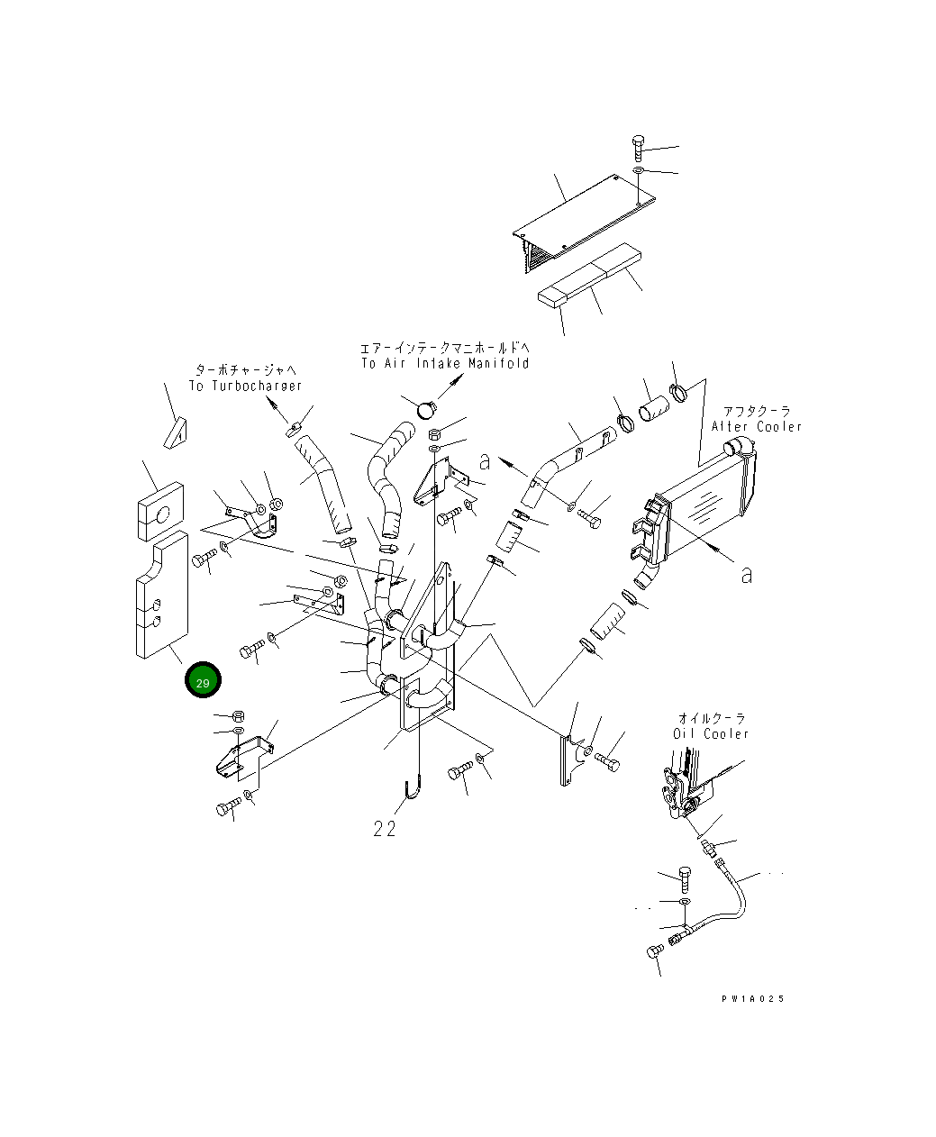 Лист 22U-03-21651 Komatsu