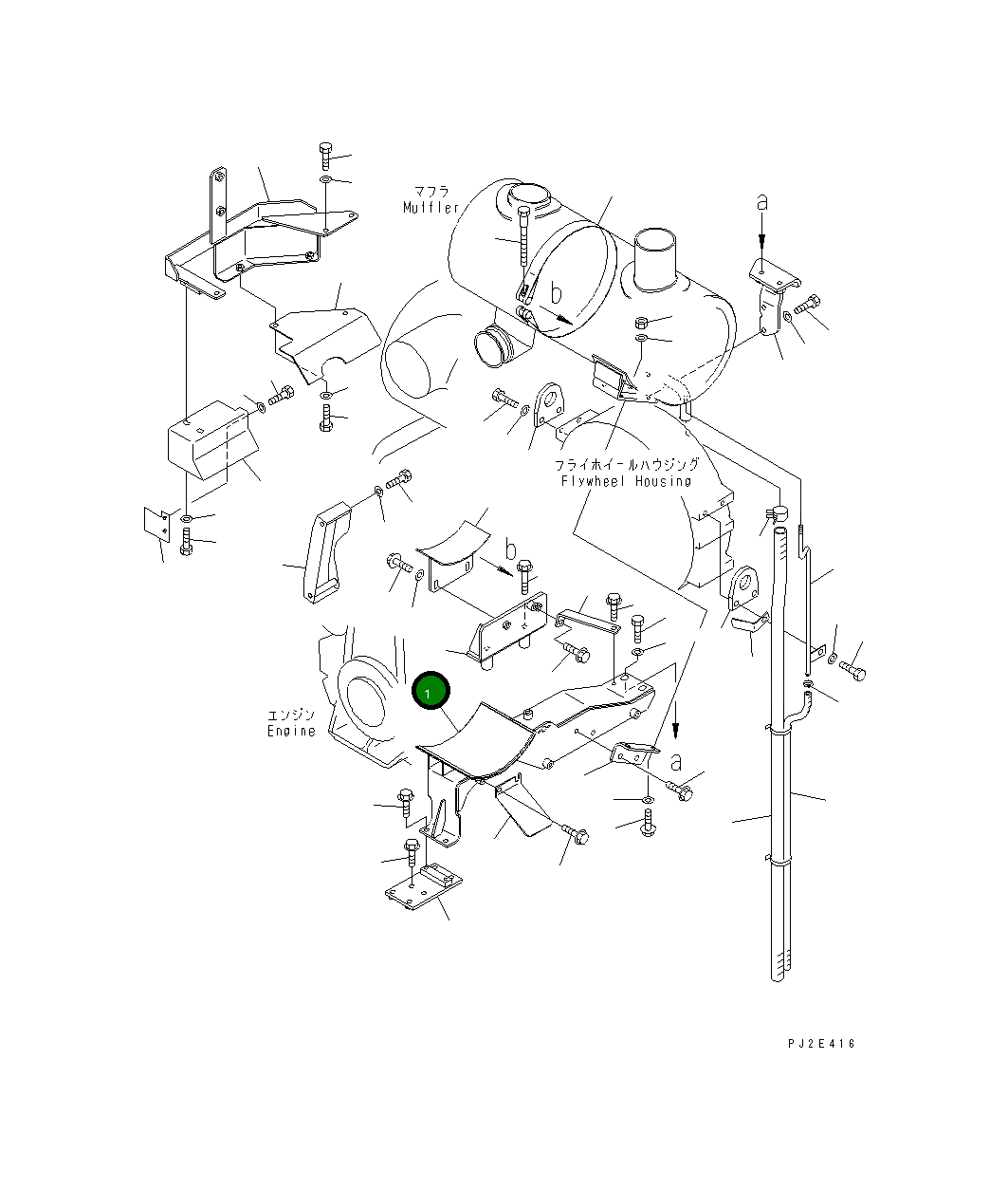 Кронштейн 23B-02-33113 Komatsu