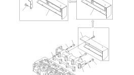 Кронштейн YM129642-13490 Komatsu