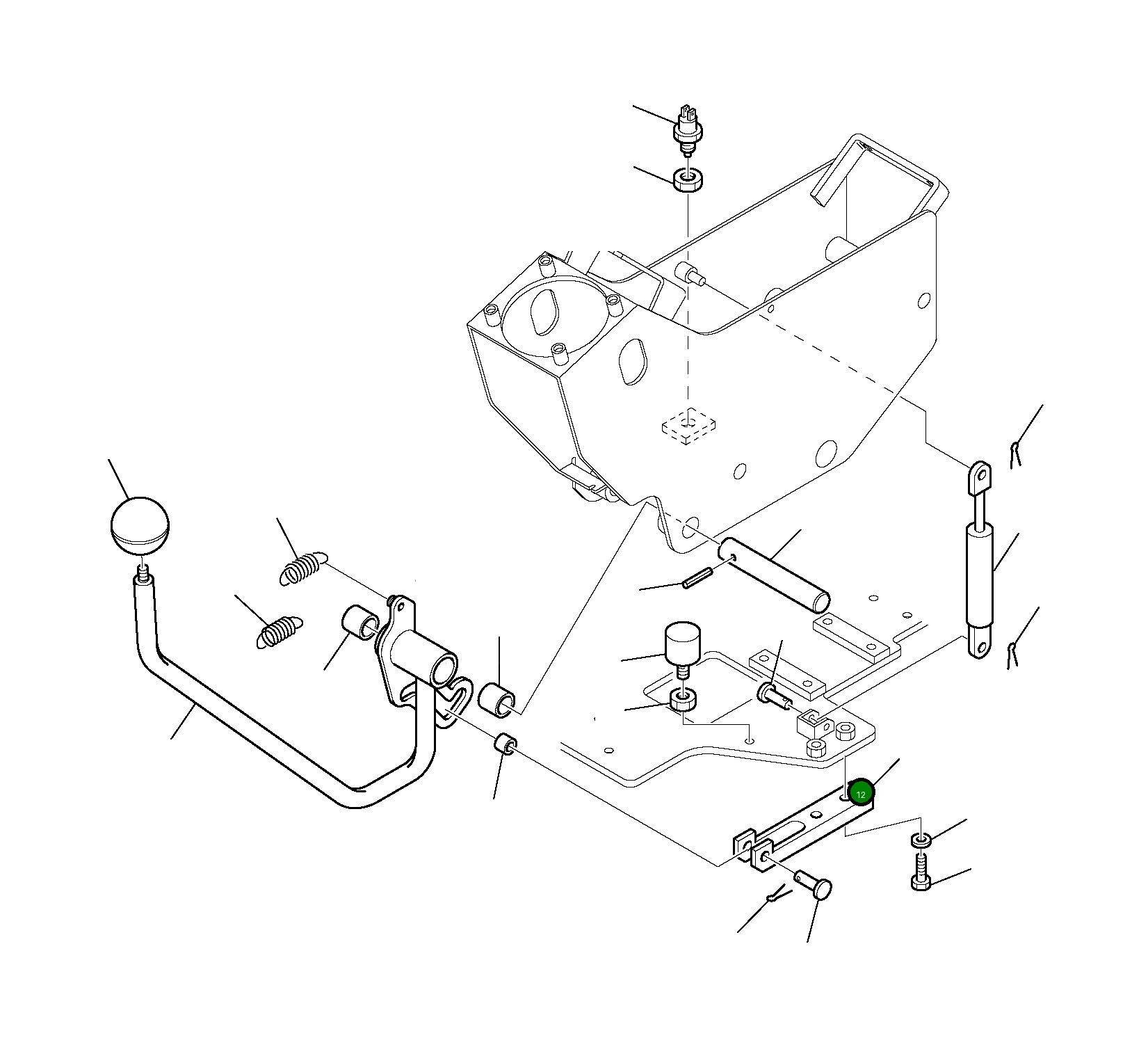 Палец 21D-54-12120 Komatsu