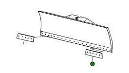 Левый концевой резец 1209 109 H1 Komatsu