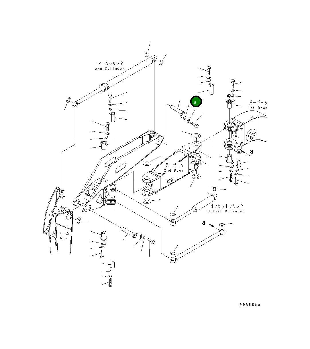 Палец 22U-70-11360 Komatsu