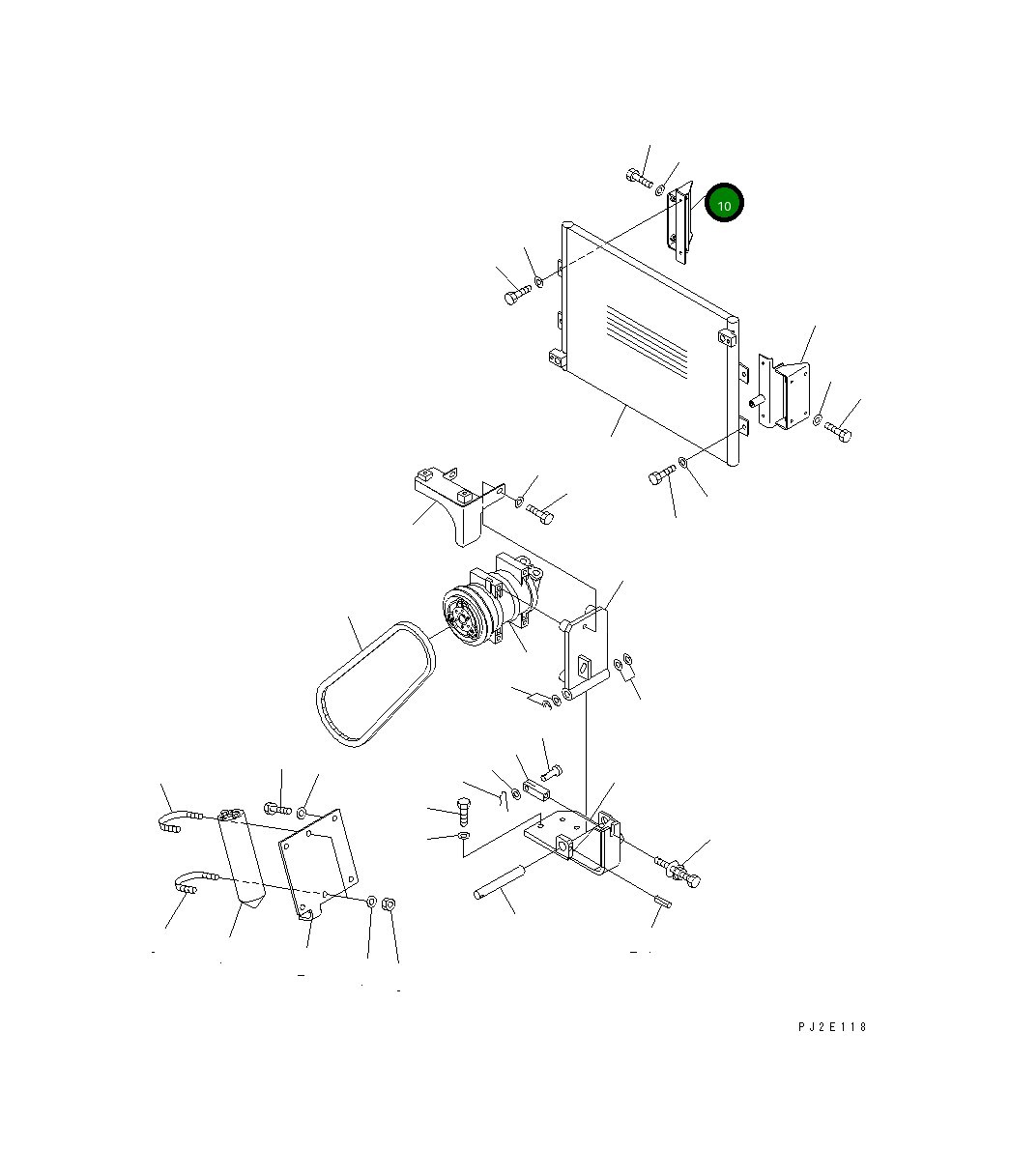 Кронштейн 23B-809-9120 Komatsu