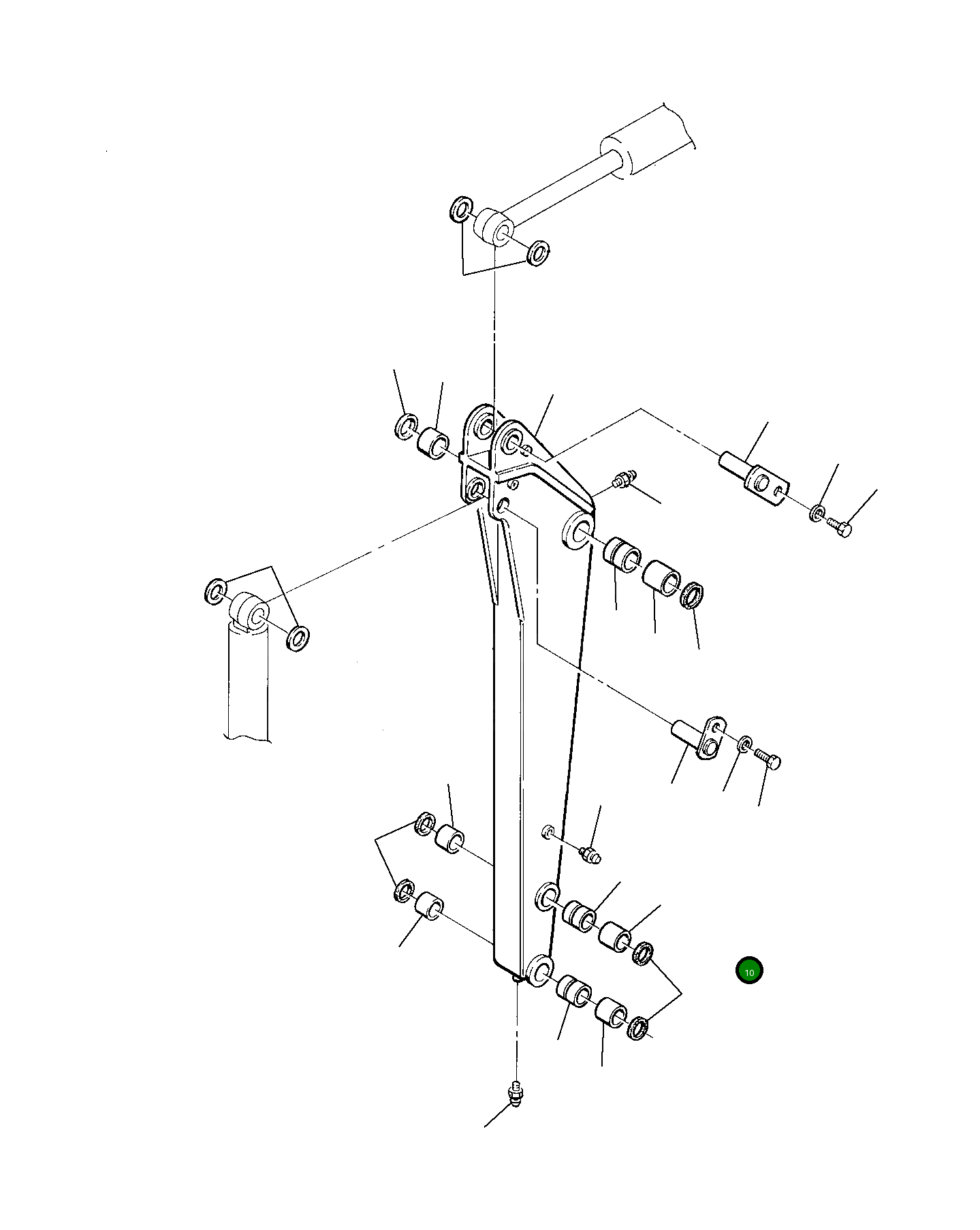 Палец 21D-09-43140 Komatsu