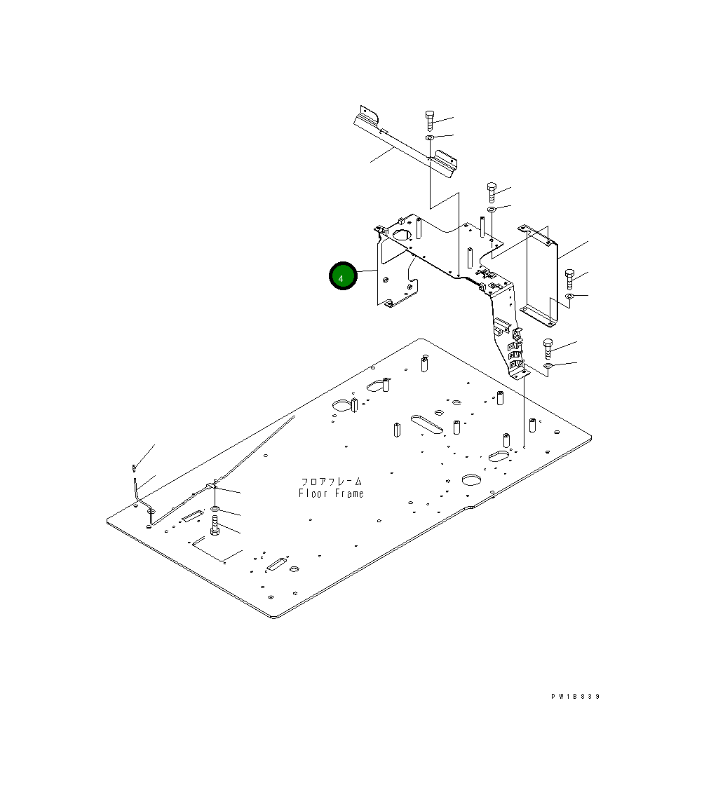 Кронштейн 20Y-54-65161 Komatsu