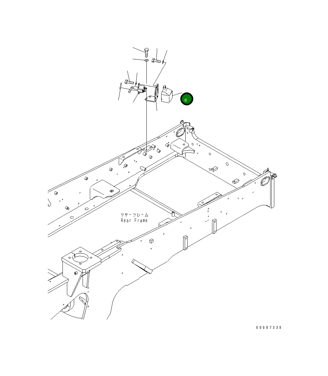 Кронштейн 424-06-44320 Komatsu