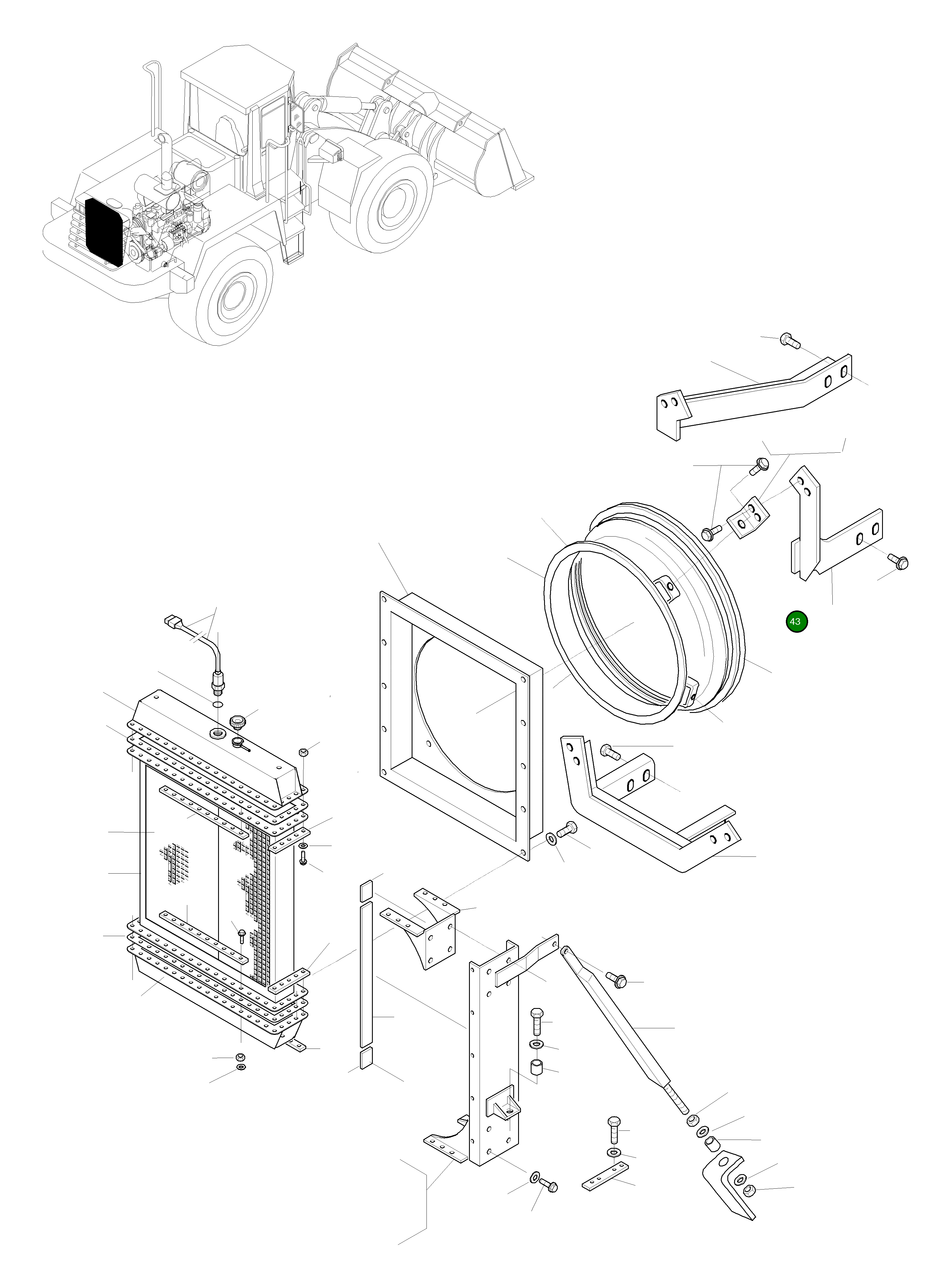 Кронштейн 419-01-H2340 Komatsu