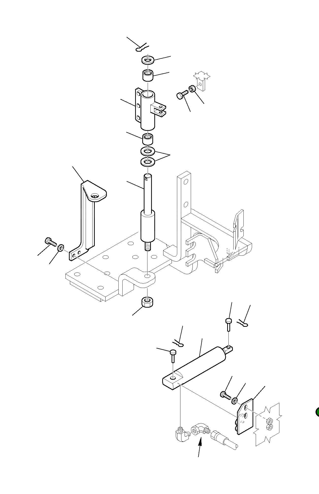 Опора 3F2041053 Komatsu