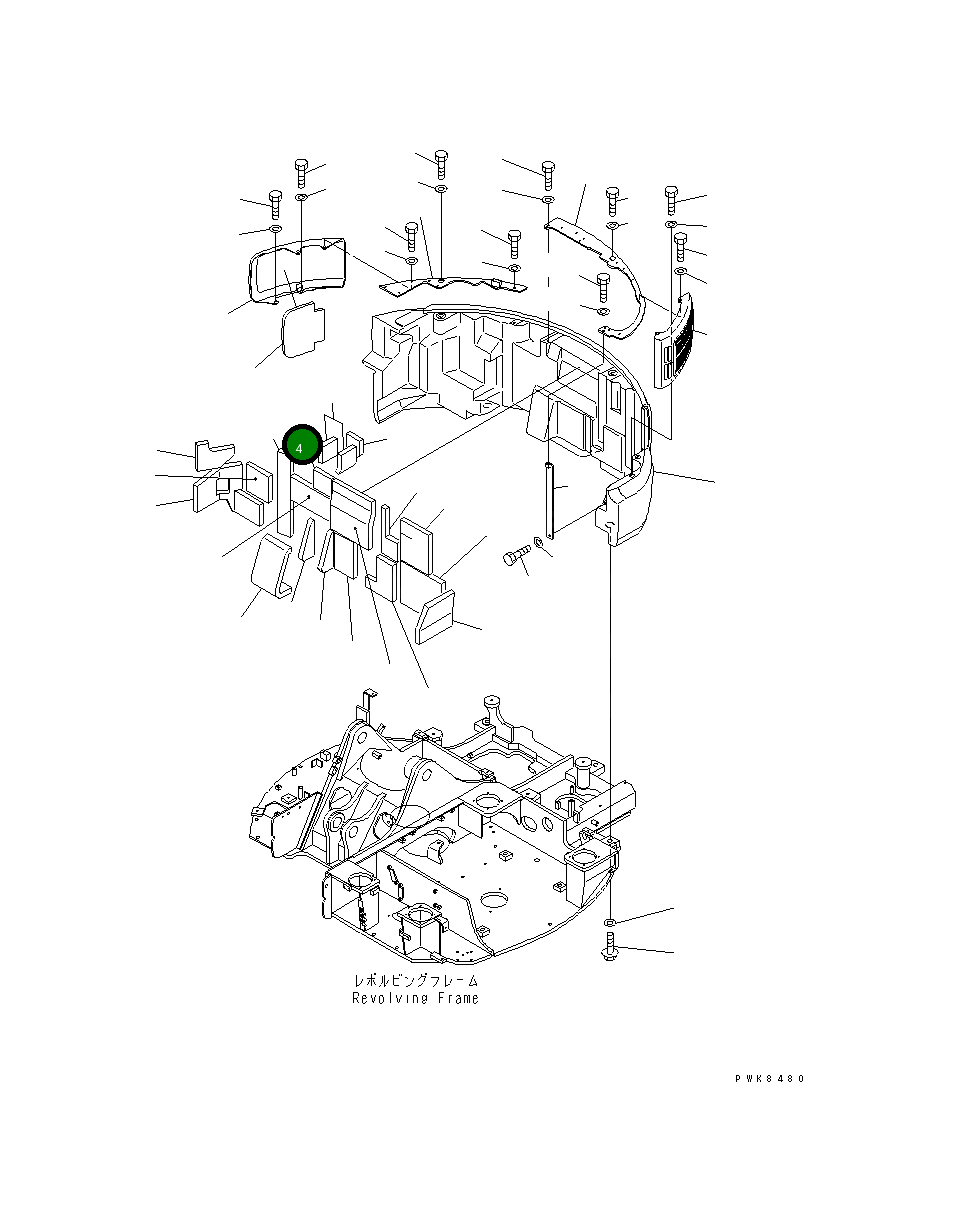 Лист 21W-46-33240 Komatsu