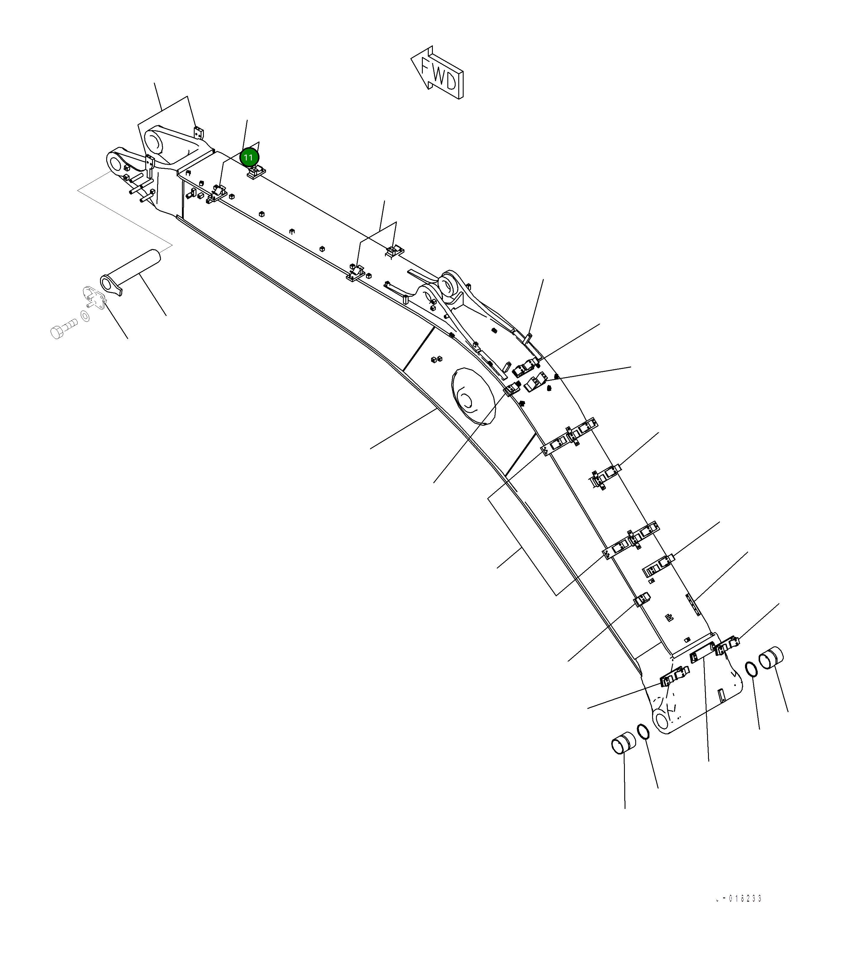 Кронштейн 2A7-62-15150 Komatsu