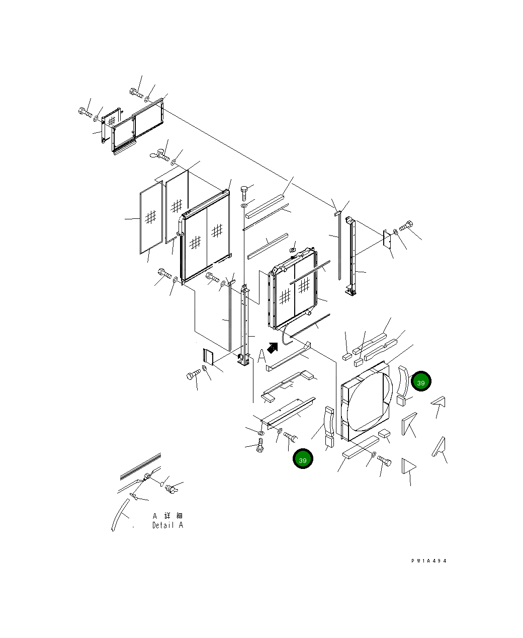 Лист 21M-03-15450 Komatsu