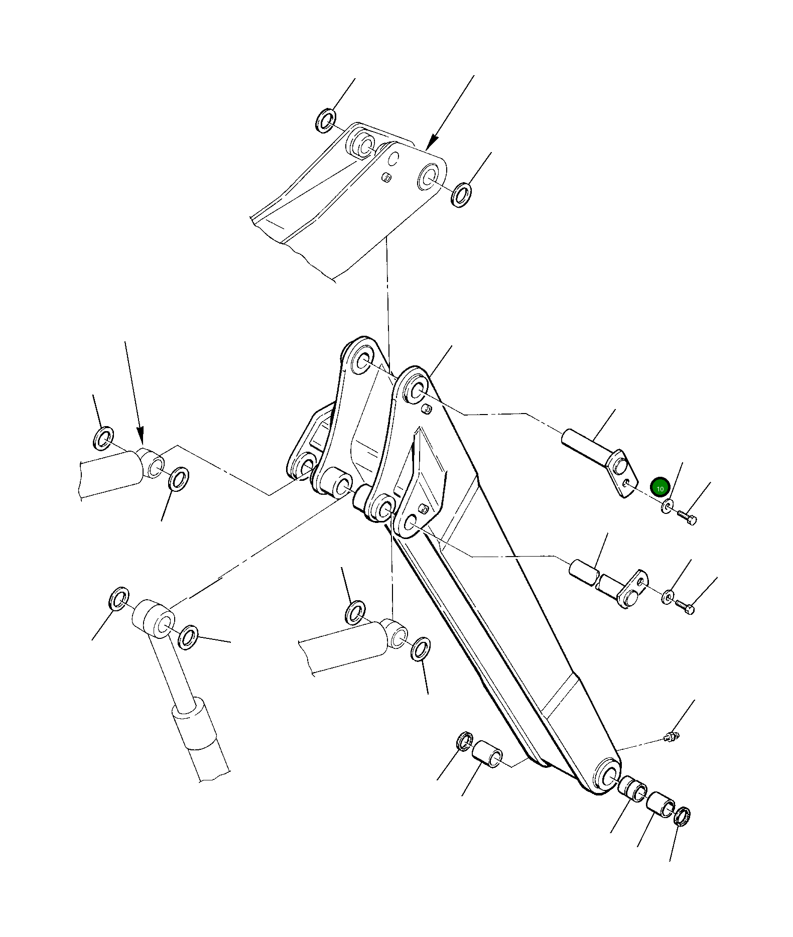 Палец 21D-09-43270 Komatsu