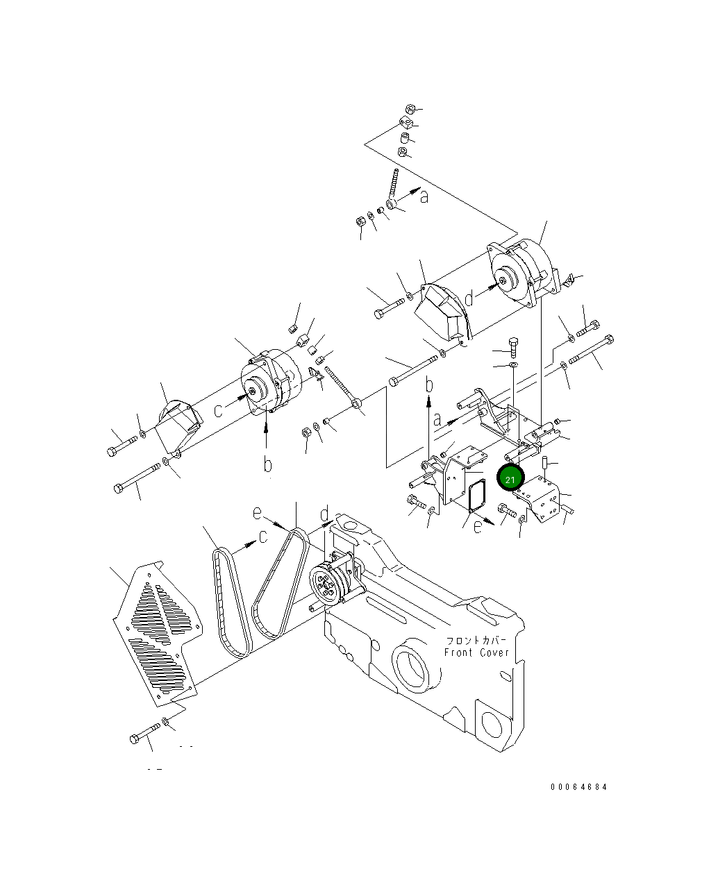 Кронштейн 6219-81-6140 Komatsu