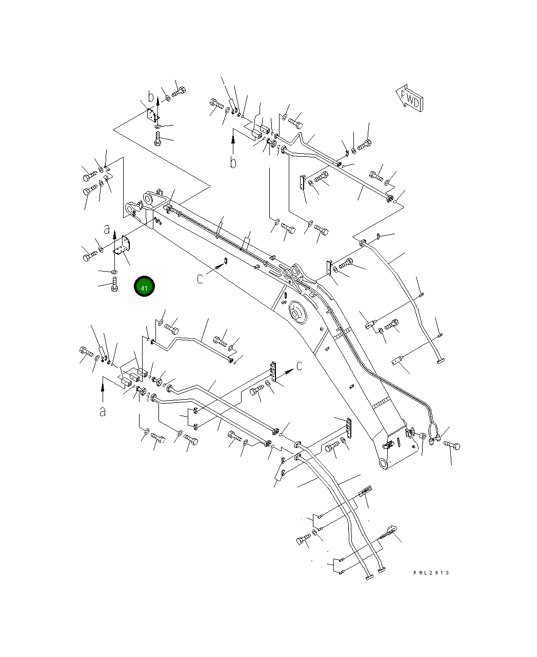 Кронштейн 207-957-7670 Komatsu