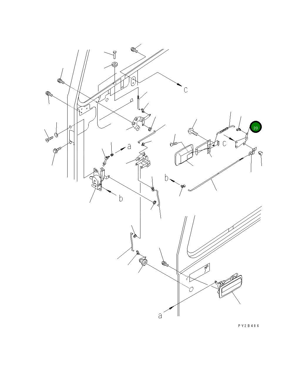 Кронштейн 56B-54-14190 Komatsu