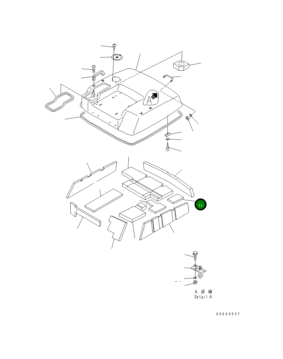 Лист 42A-54-21350 Komatsu