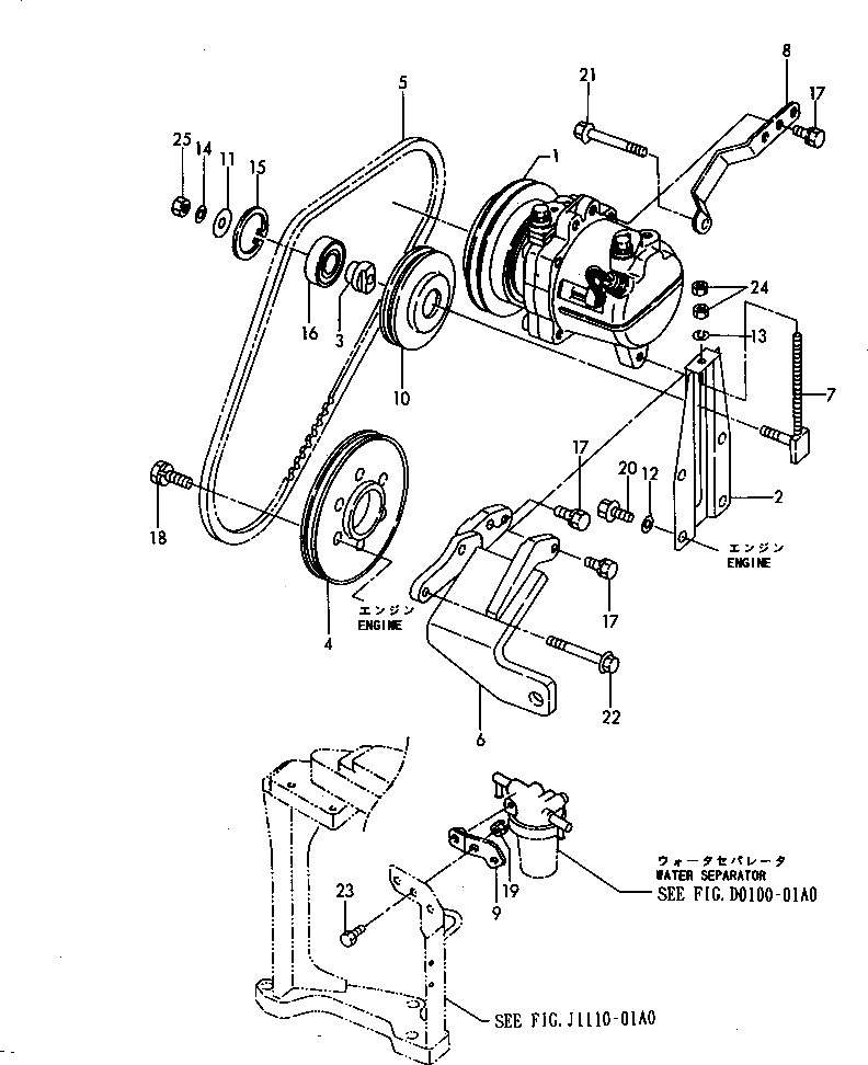 Стойка YM172175-18800 Komatsu