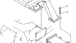 Опора 561-89-6A120 Komatsu