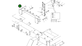 Кронштейн 8295-62-1141 Komatsu