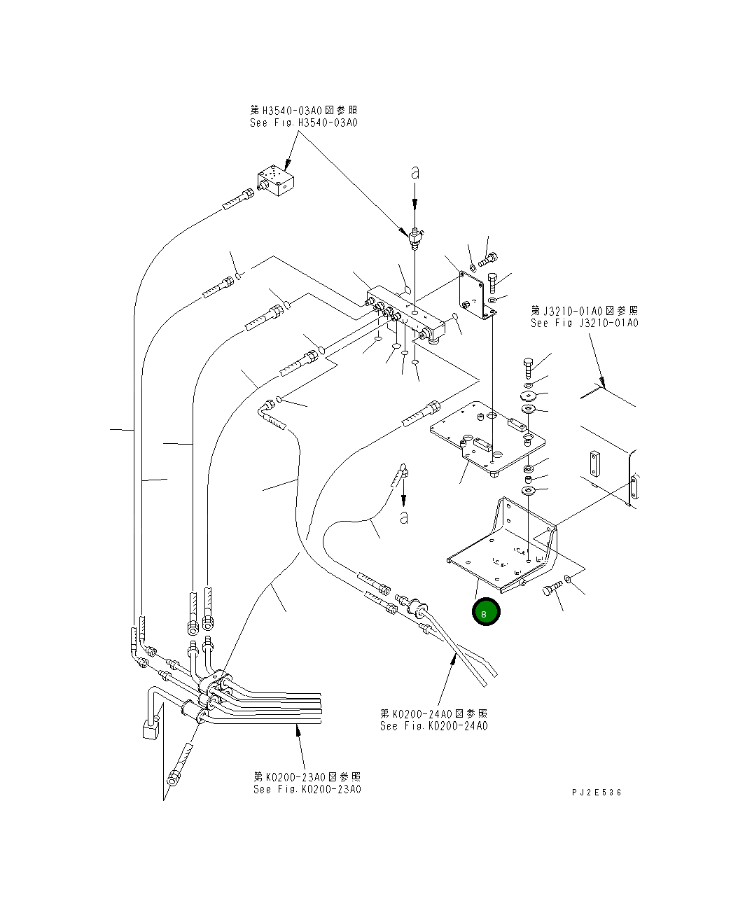 Кронштейн 569-43-83511 Komatsu