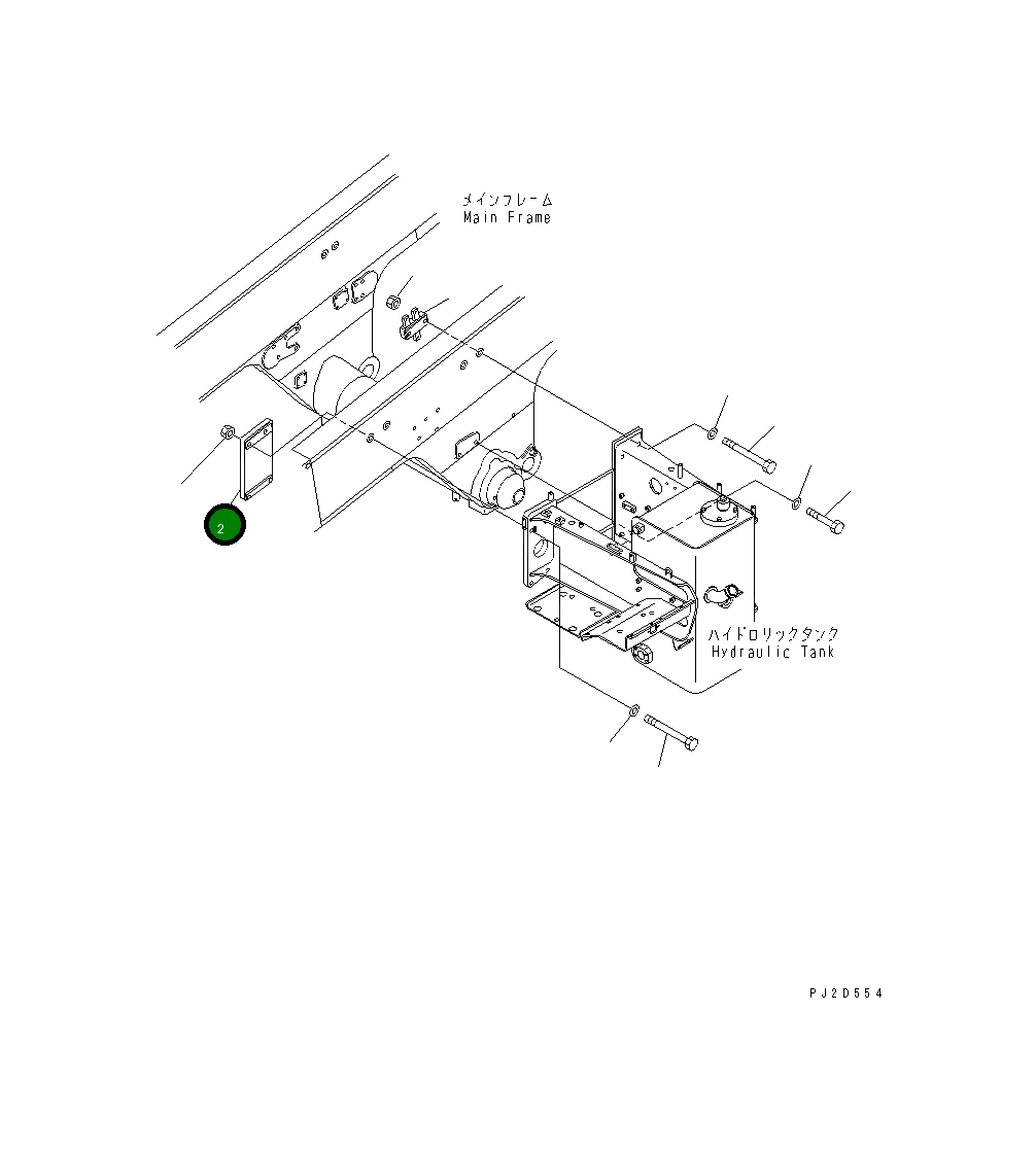 Кронштейн 569-60-81321 Komatsu
