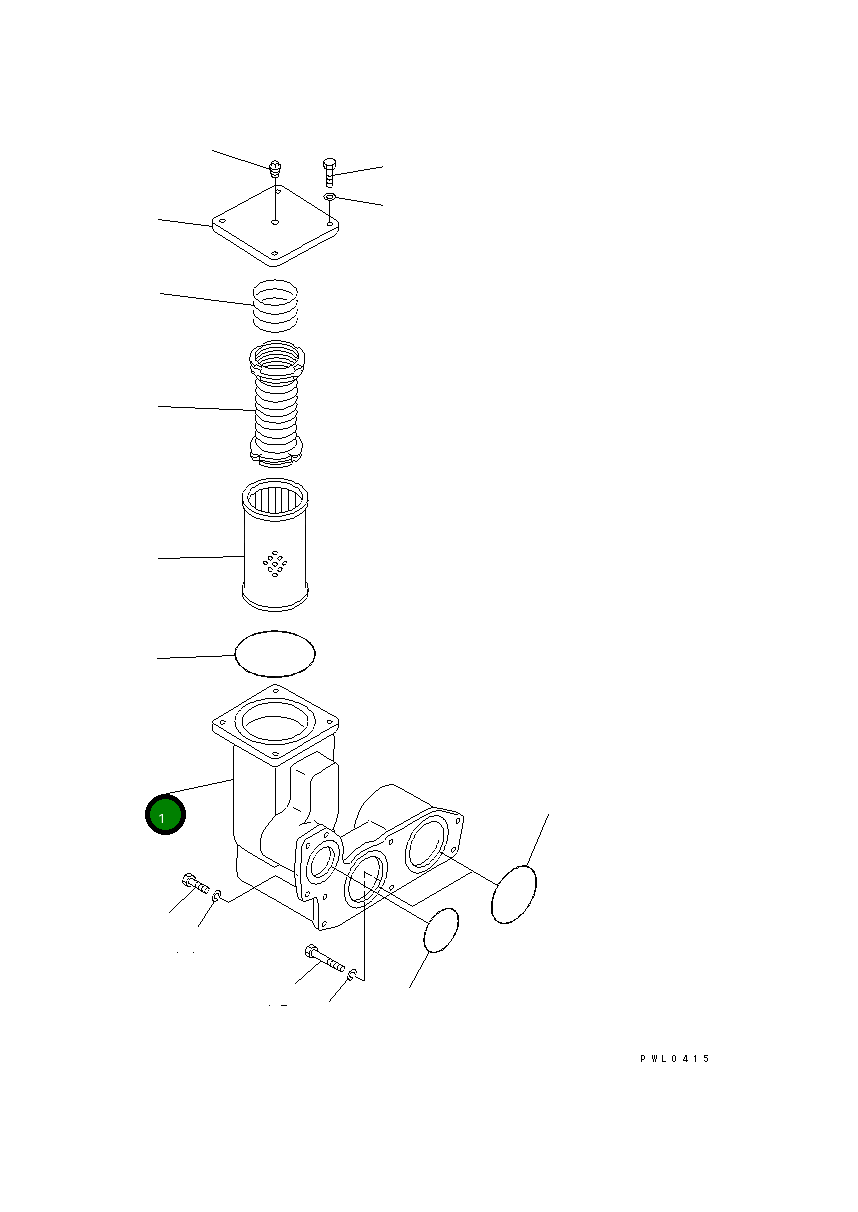 Корпус 176-76-66150 Komatsu