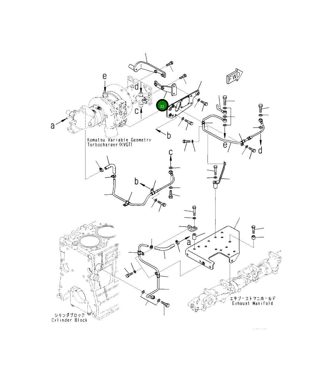 Кронштейн 6252-61-6330 Komatsu