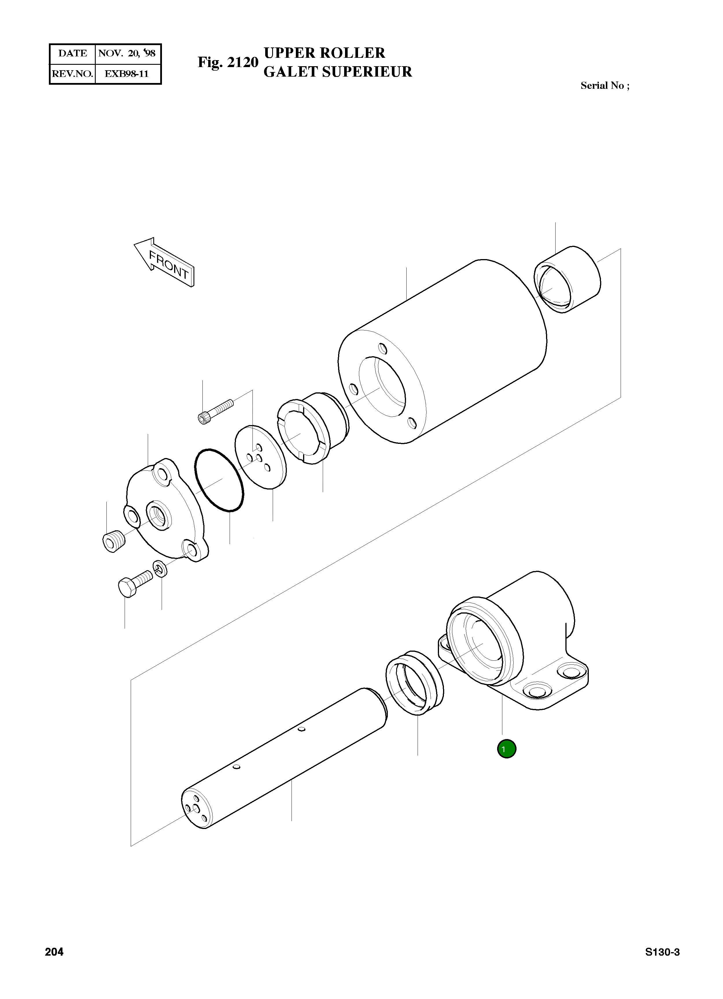 Кронштейн 2195-1938 Komatsu