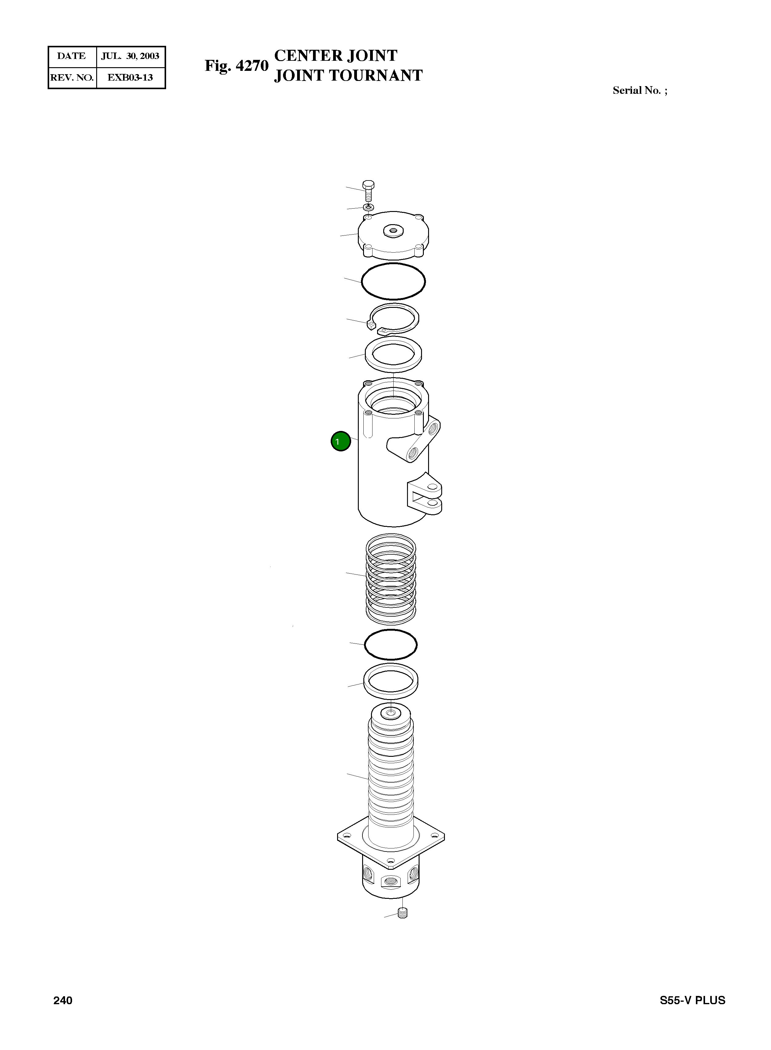 Корпус 03C246-3 Komatsu