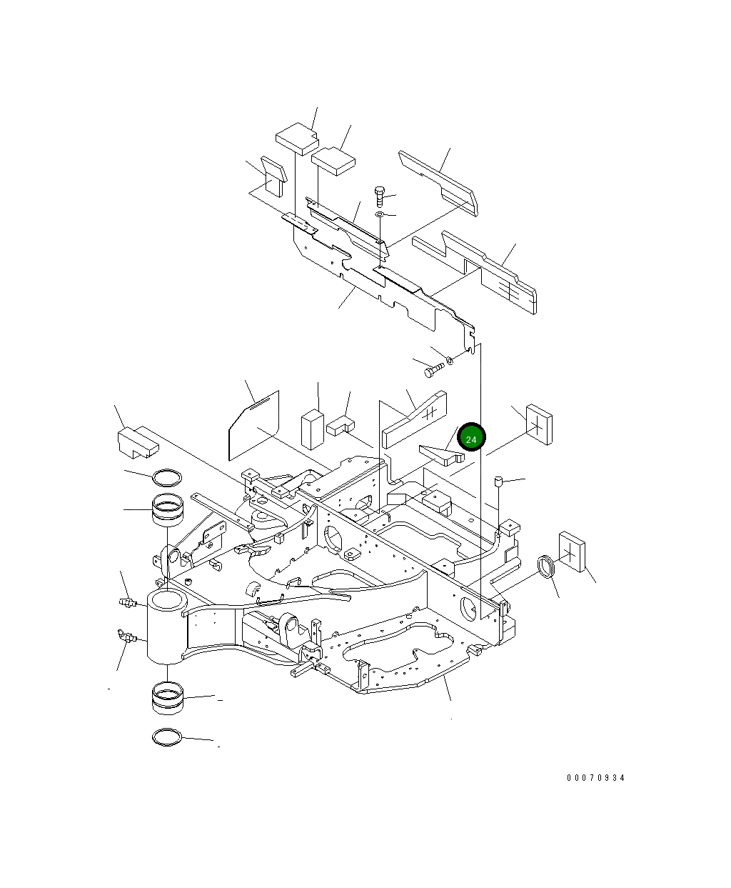 Лист 22L-46-37120 Komatsu