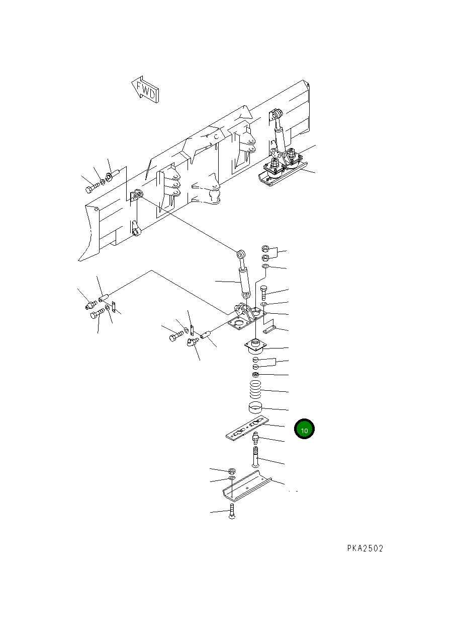 Кронштейн 101-865-1190 Komatsu