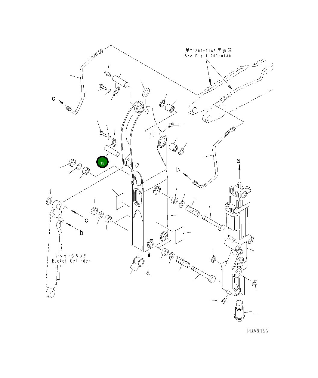 Палец 09241-4B150 Komatsu