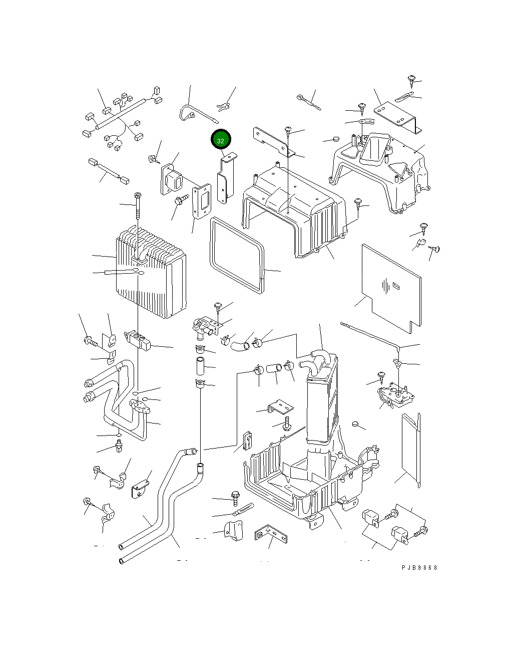 Кронштейн ND146530-0930 Komatsu