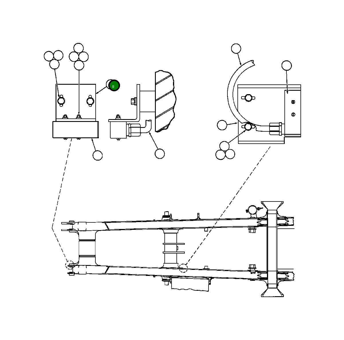 Кронштейн TX6079 Komatsu