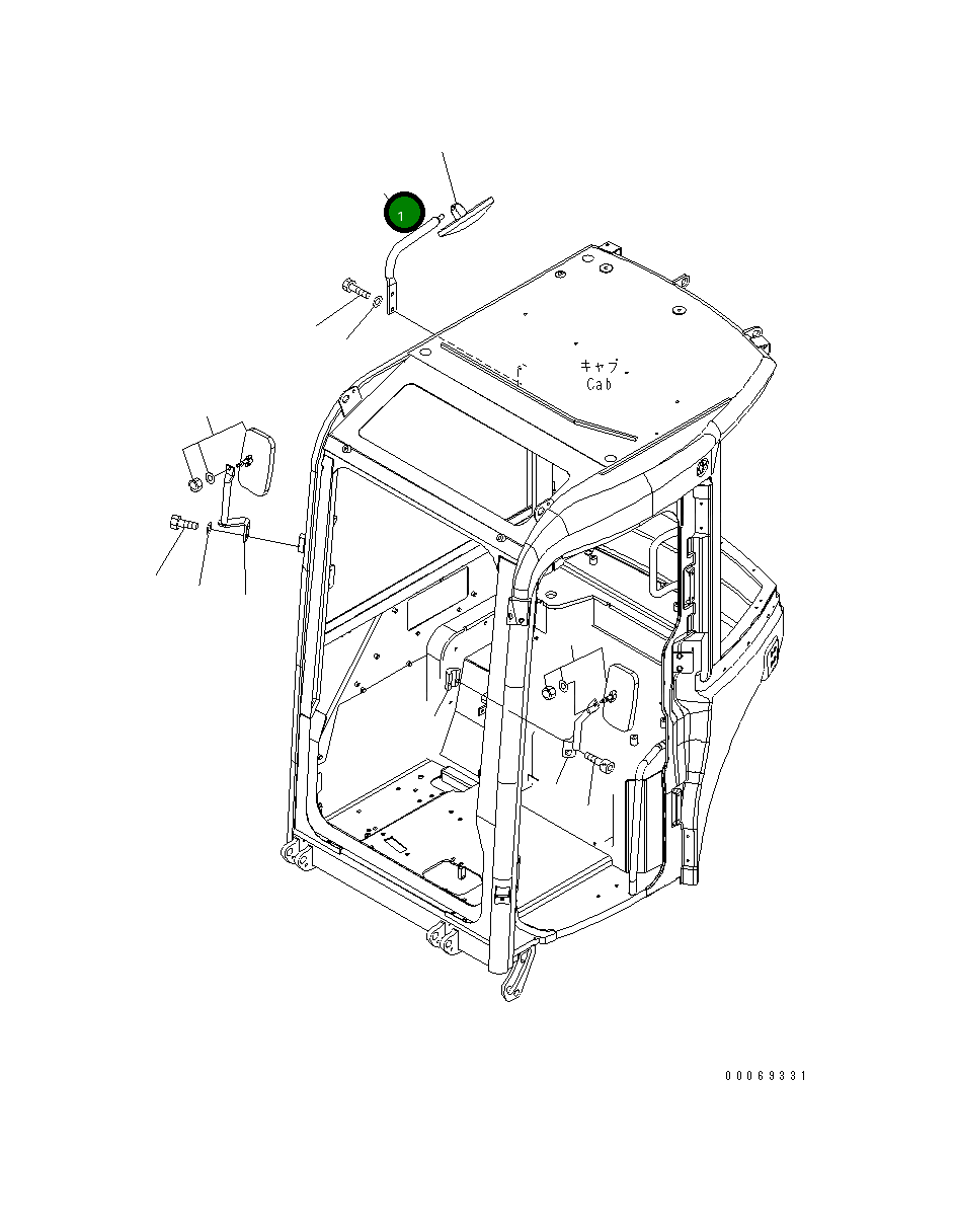Кронштейн 22M-54-25260 Komatsu
