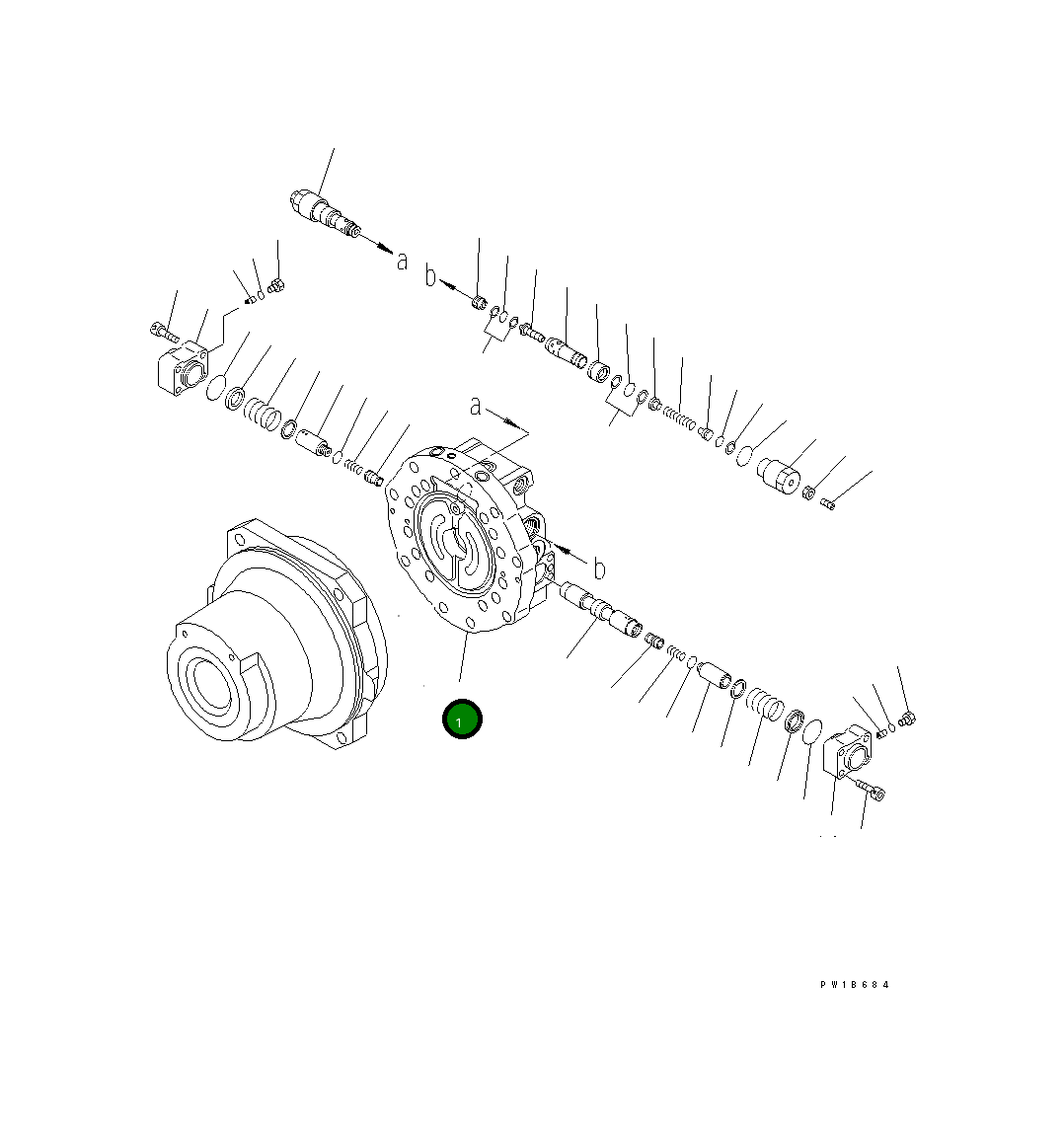 Основание в сборе KBB0443-13068 Komatsu