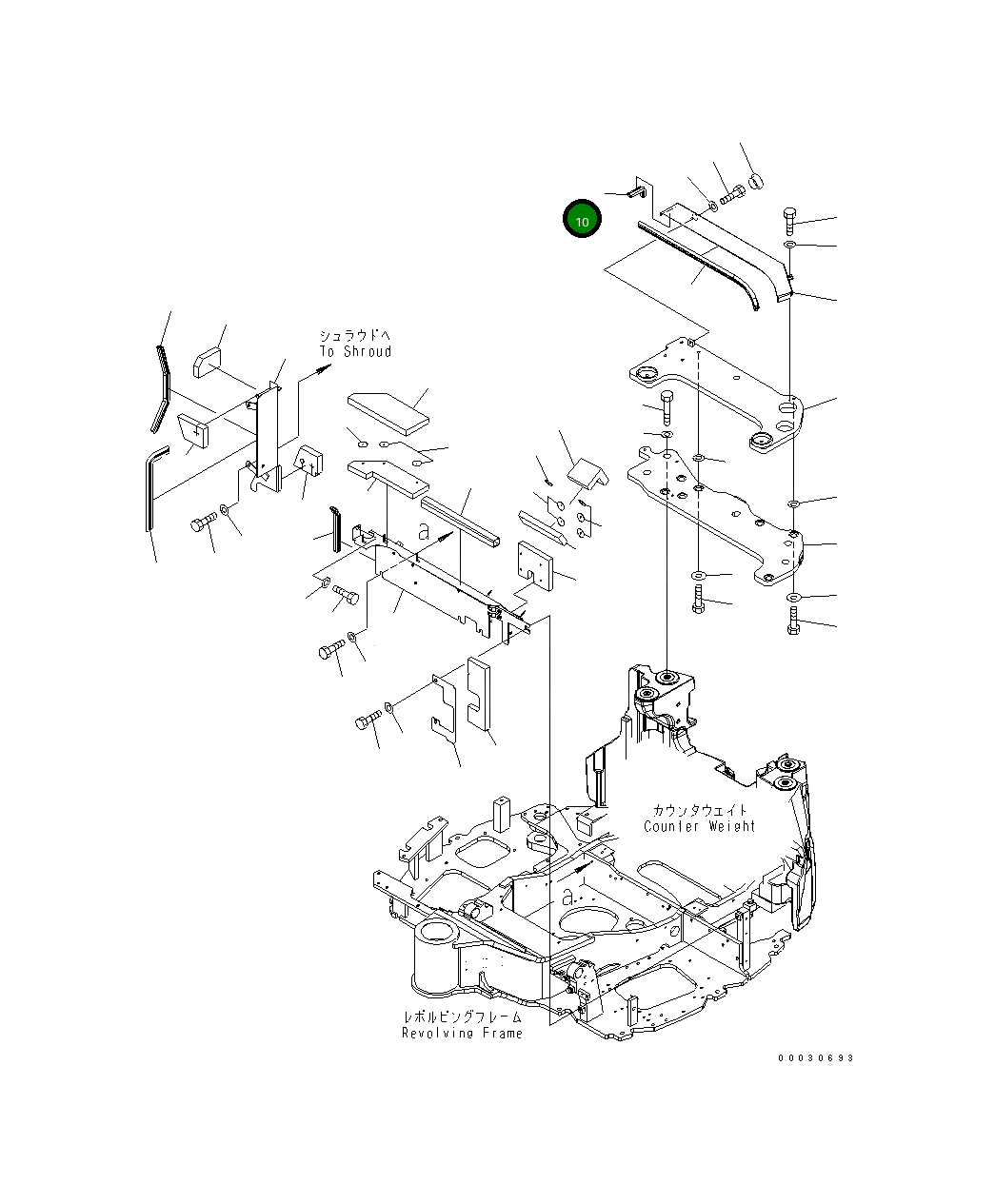 Лист 22M-54-22851 Komatsu