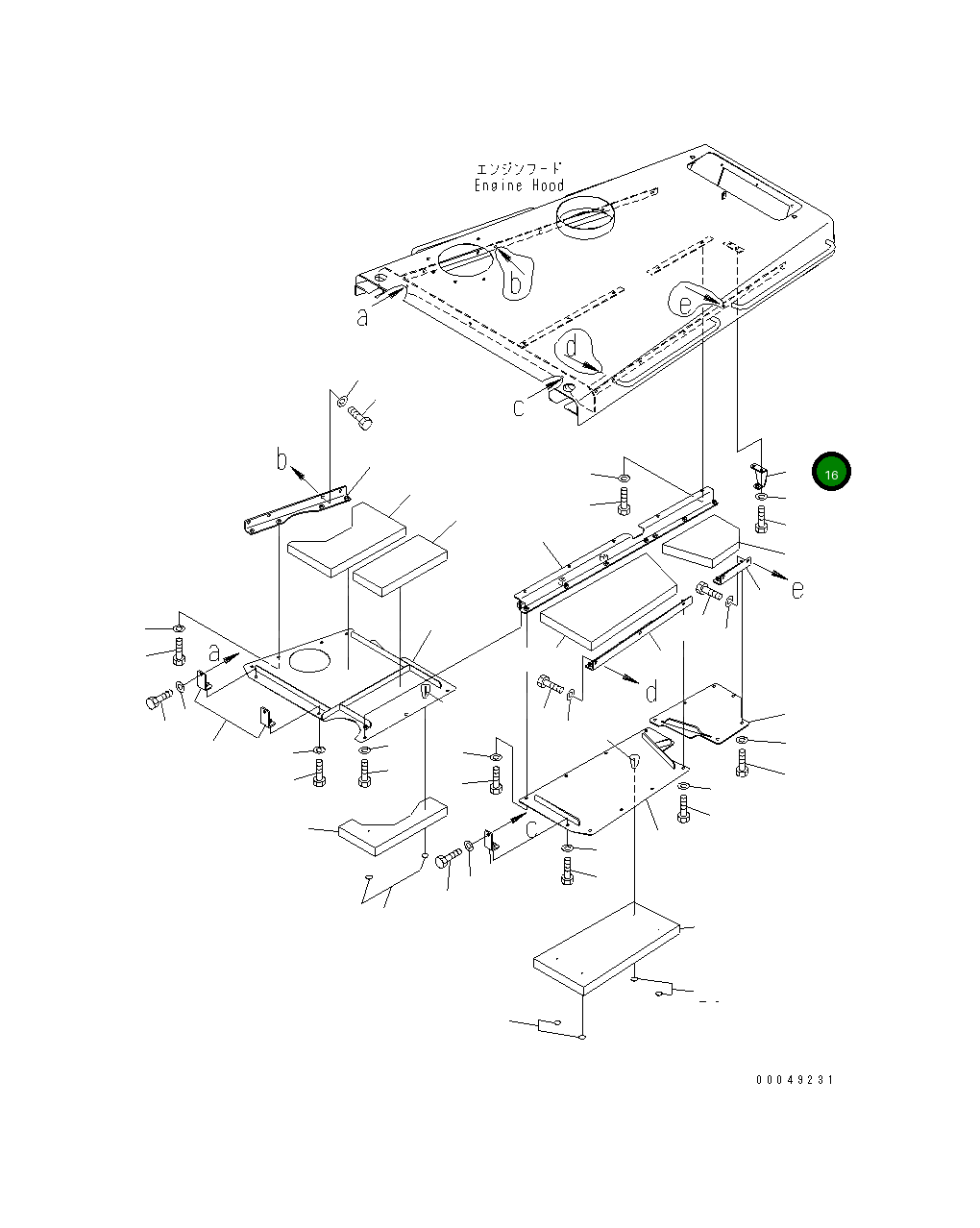 Кронштейн 195-862-8211 Komatsu