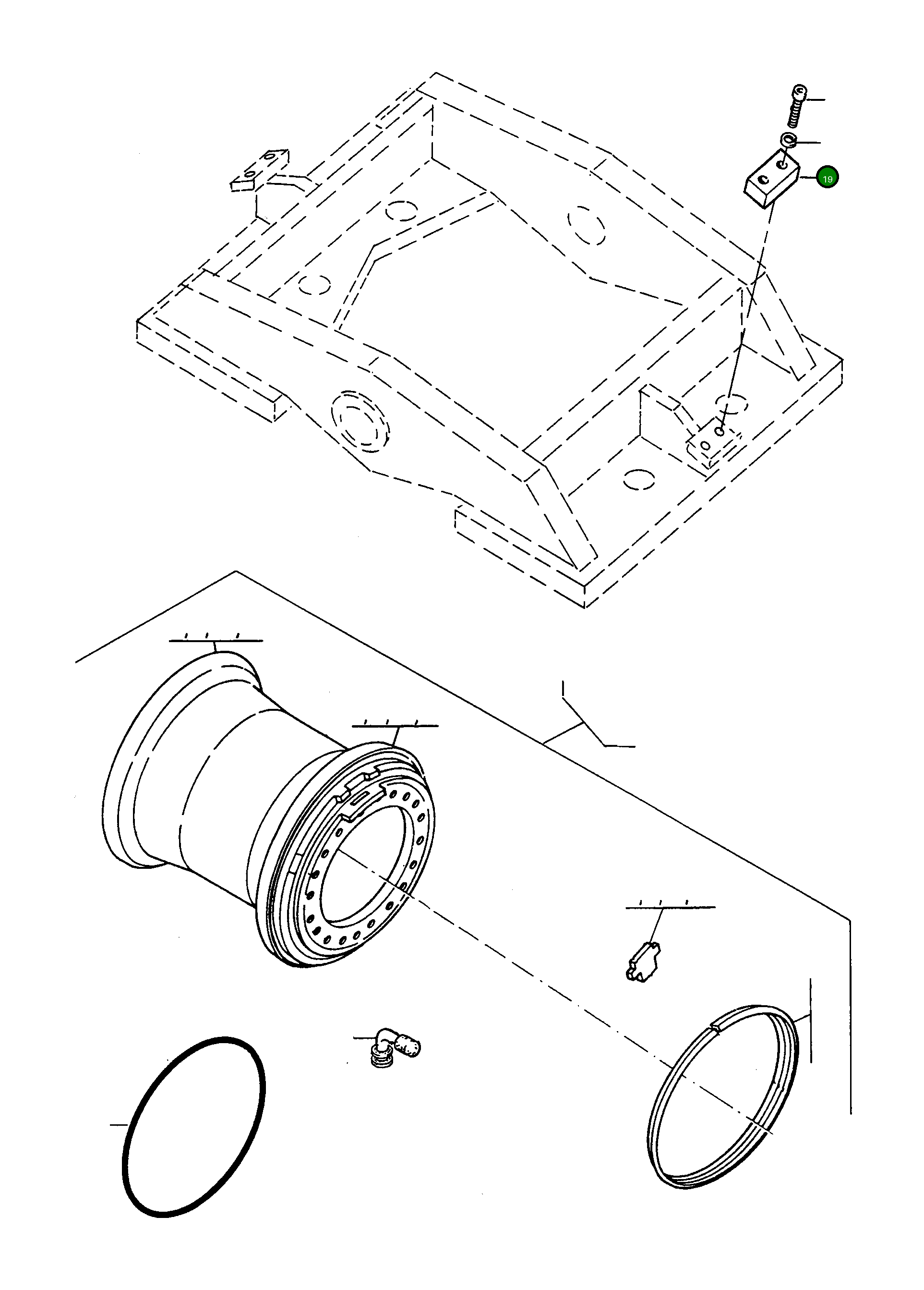 Ограничитель 2949093M1 Komatsu