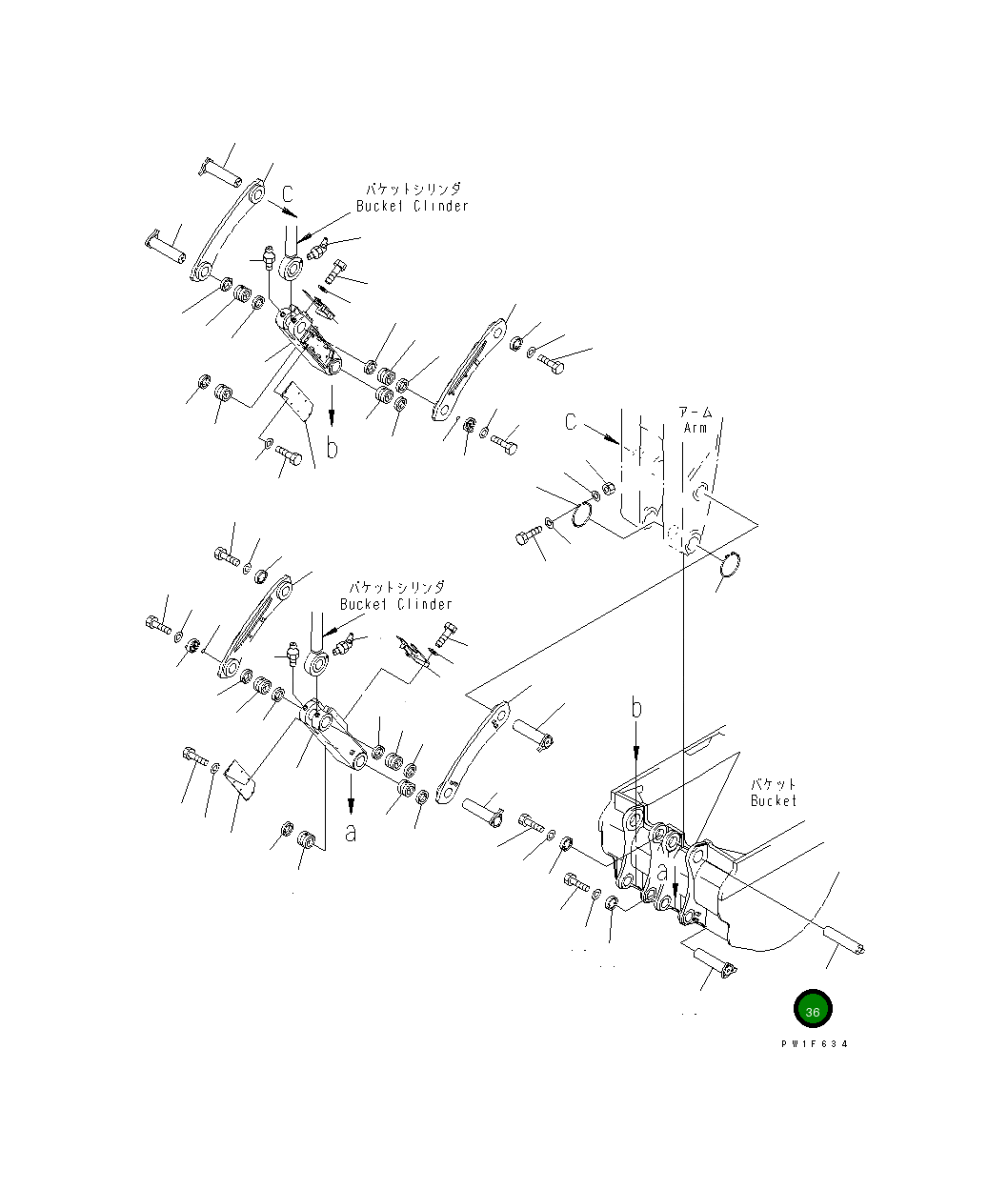 Палец 21T-70-73141 Komatsu