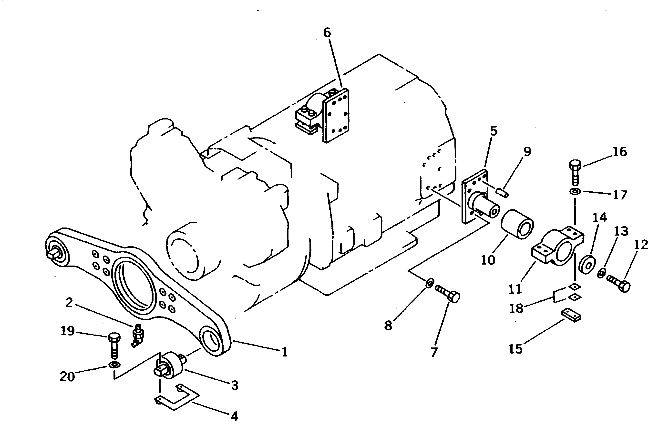 Кронштейн 561-16-62131 Komatsu