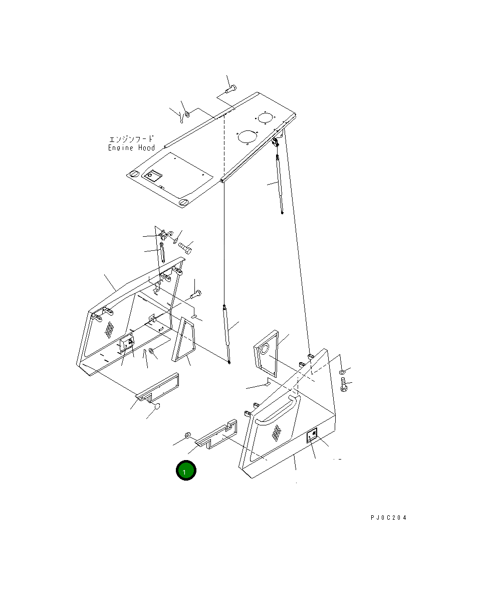Лист 11Y-54-11850 Komatsu