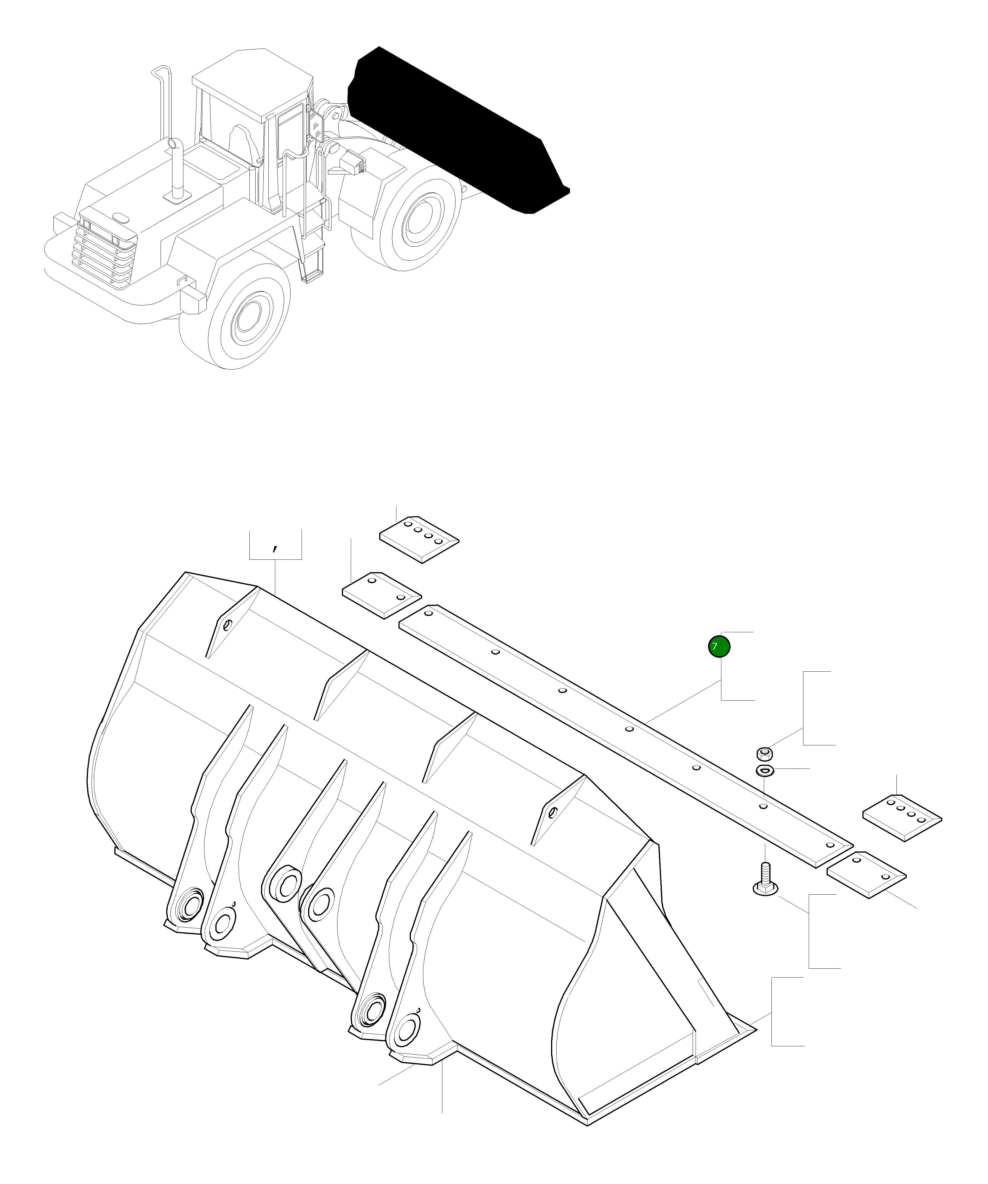 Нож 423-70-H2450 Komatsu