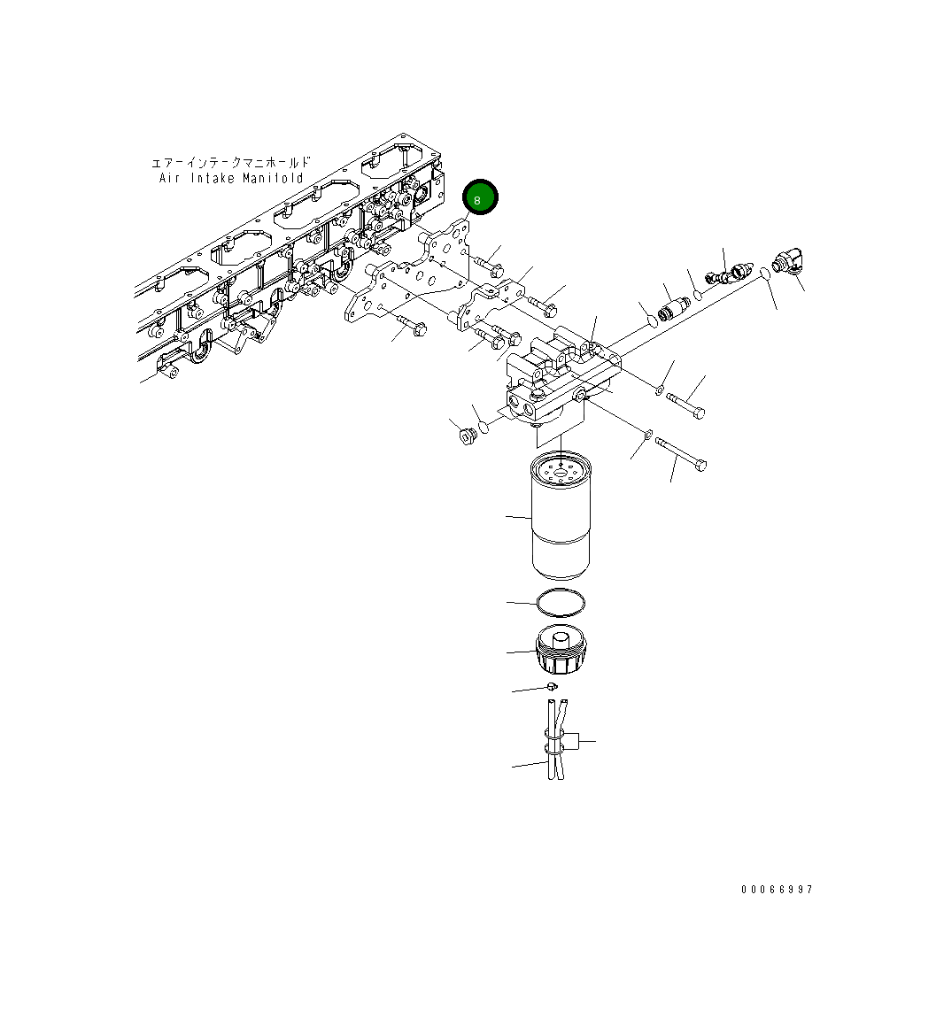 Кронштейн 6245-71-6130 Komatsu