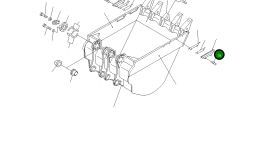 Палец 09244-12496 Komatsu