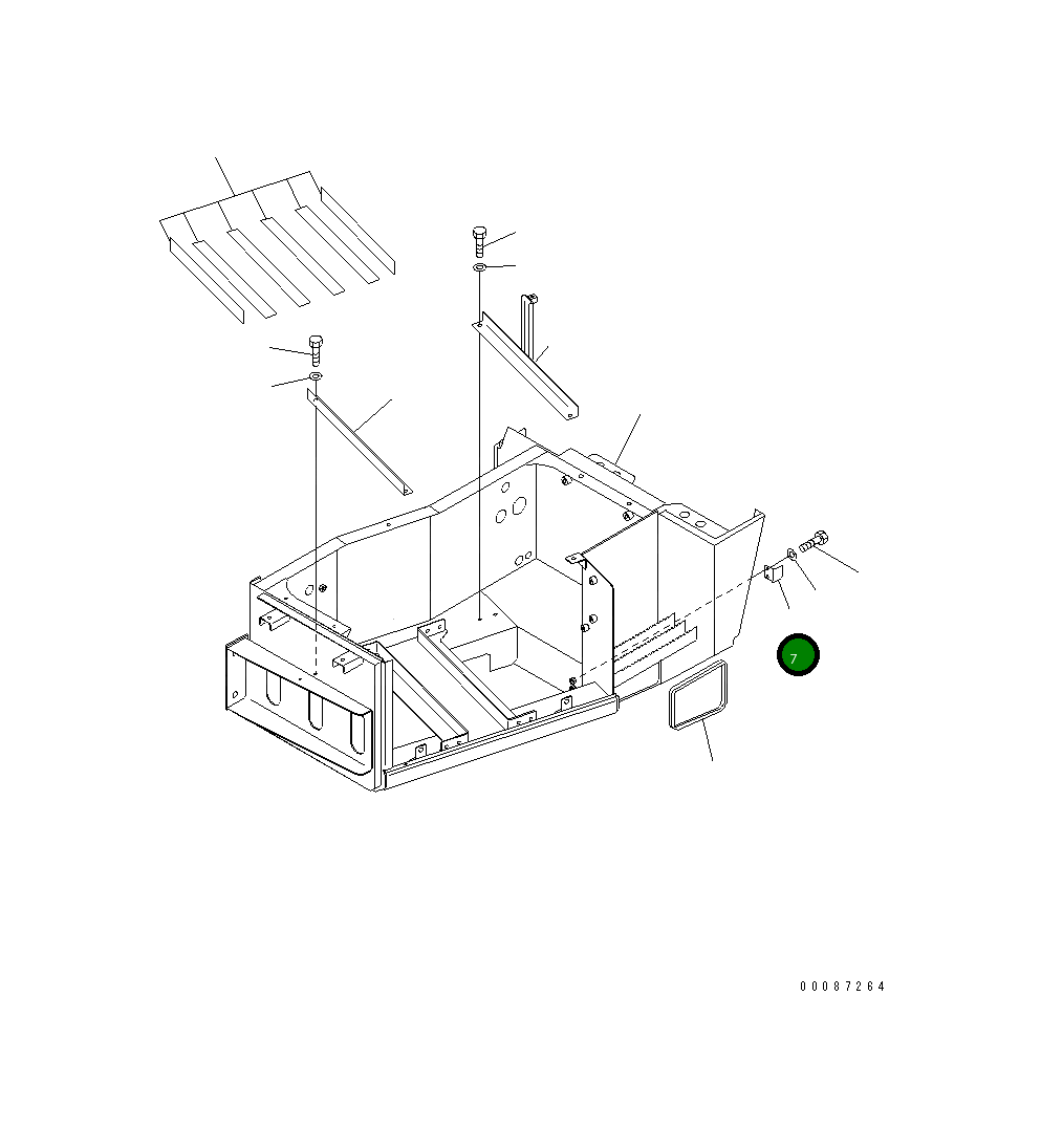 Кронштейн 56B-54-12650 Komatsu