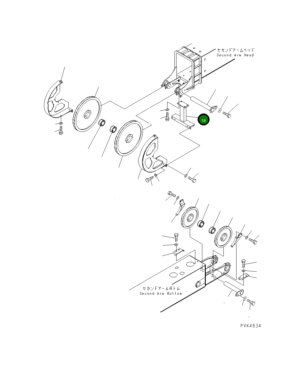 Кронштейн 203-957-3210 Komatsu