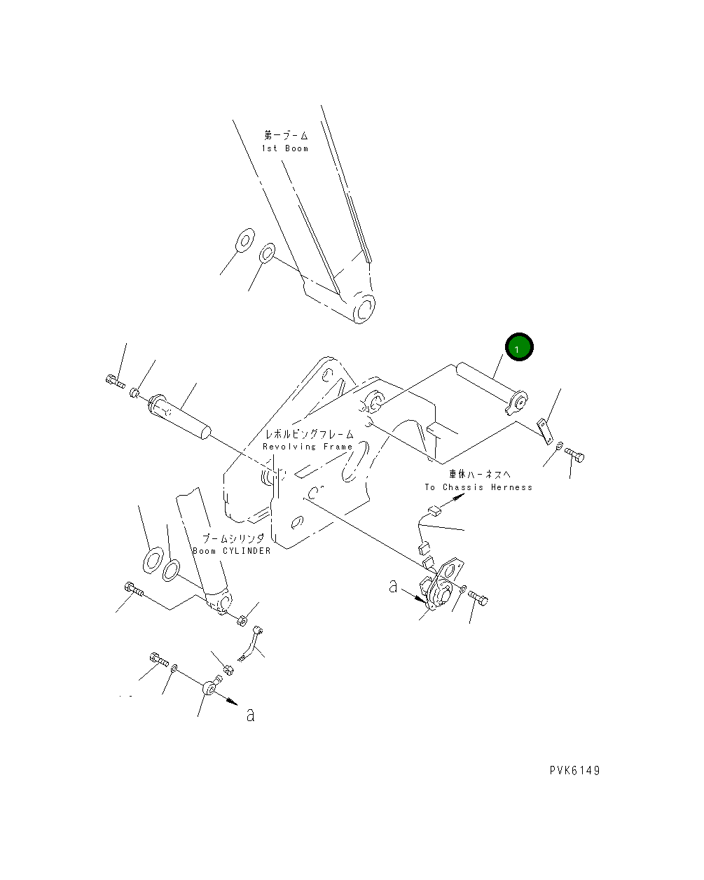 Палец 21X-70-21160 Komatsu