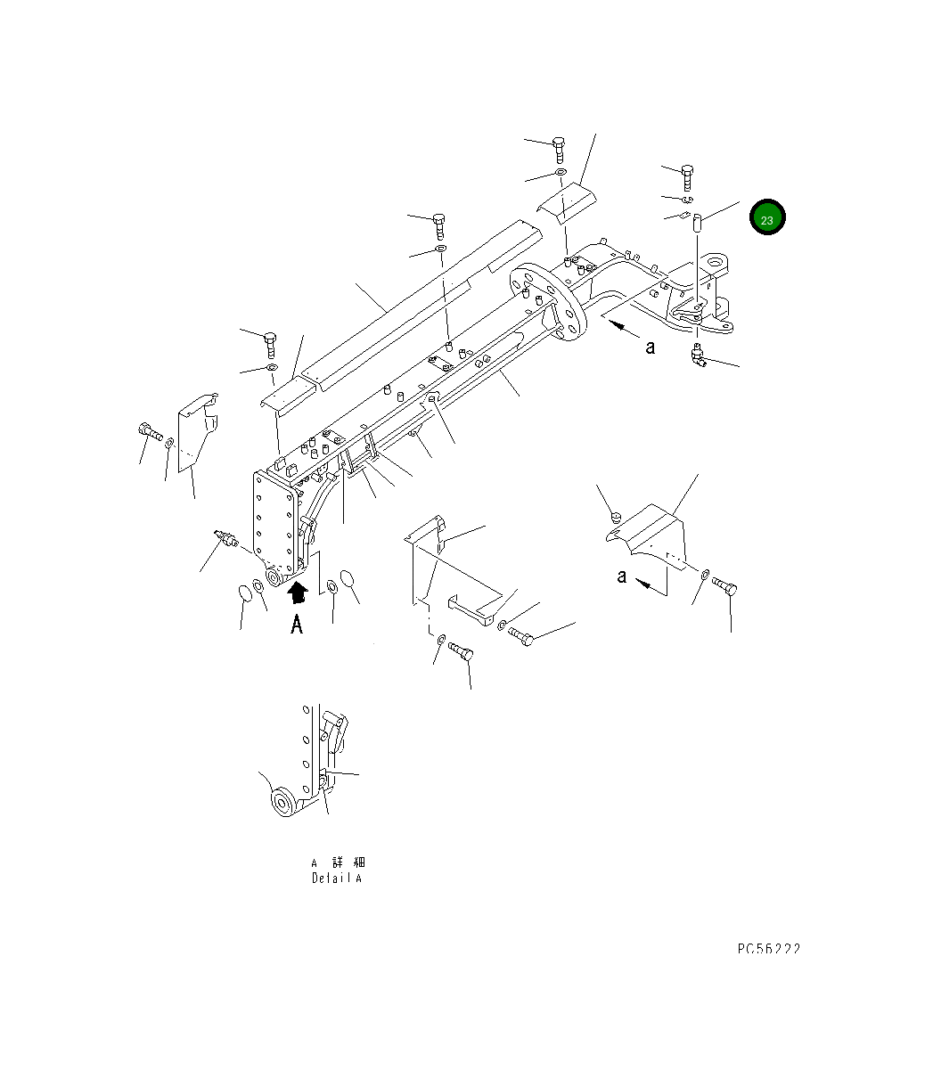 Палец 23A-46-11390 Komatsu