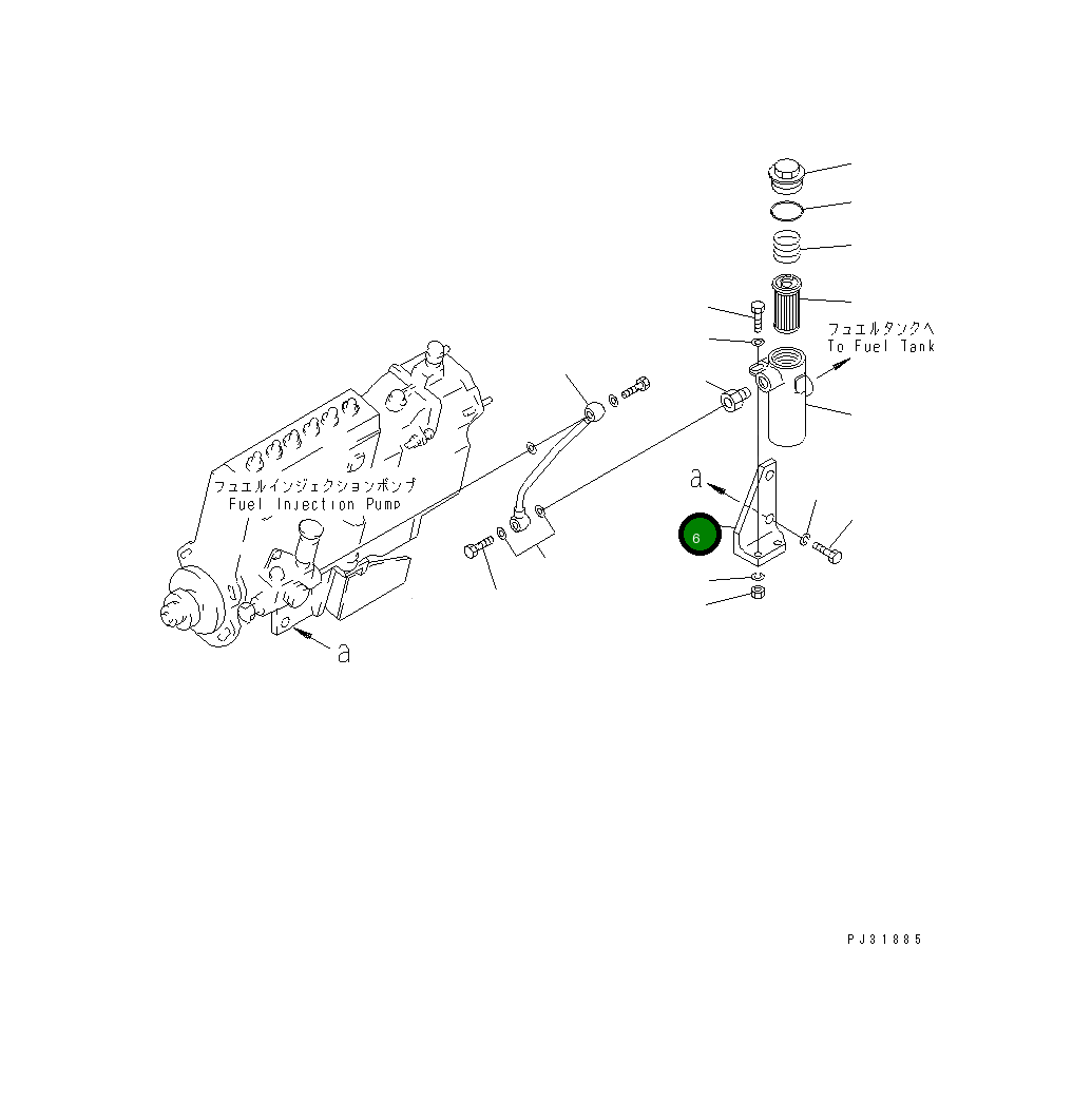 Кронштейн 6162-73-8750 Komatsu